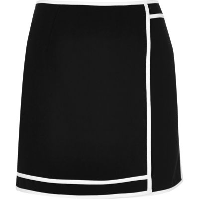 Black sports mini skirt
